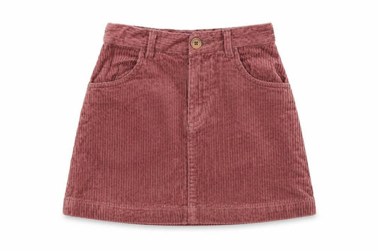 Shrinking violet Girls Pink Cotton Mini Skirt Size 7 Years Regular Button