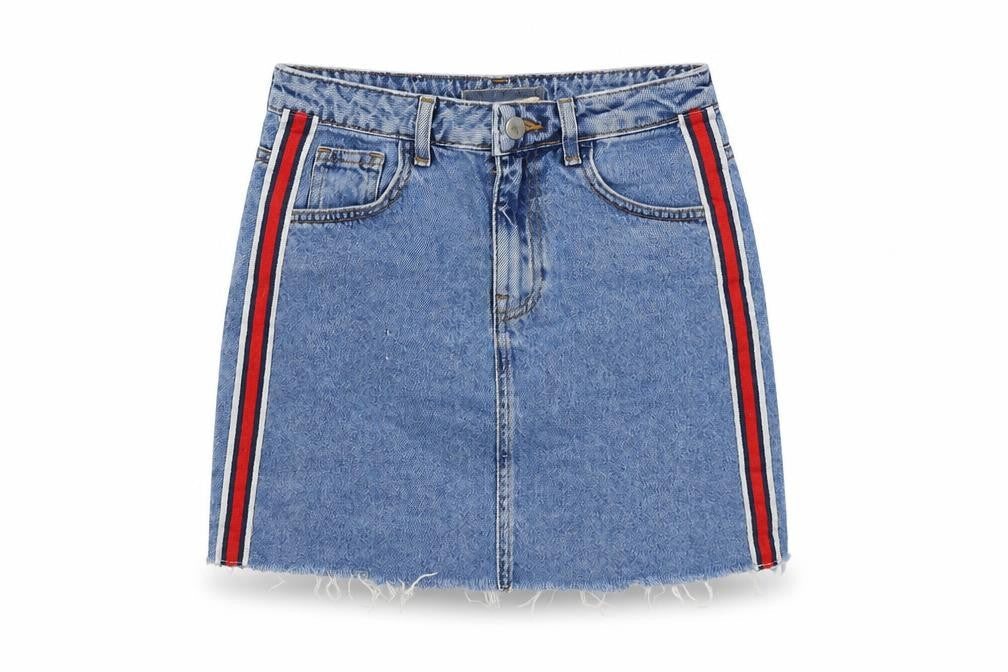 Womens UK Size 4 Denim & Co. Mini Denim Skirt