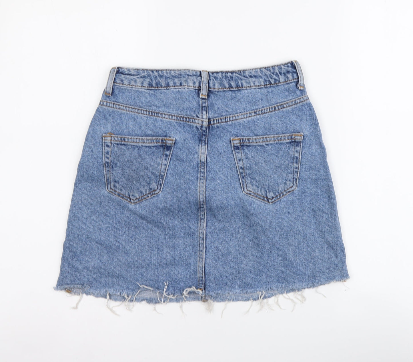 Womens UK Size 4 Denim & Co. Mini Denim Skirt