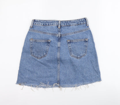 Womens UK Size 4 Denim & Co. Mini Denim Skirt