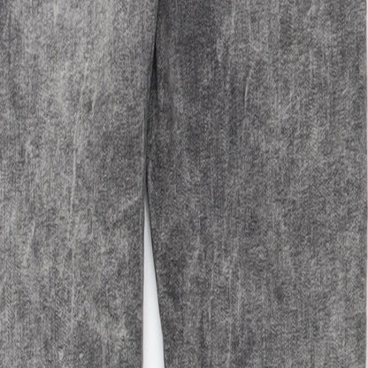 Gap Girls Grey Cotton Skinny Jeans Size 10-11 Years Regular Button