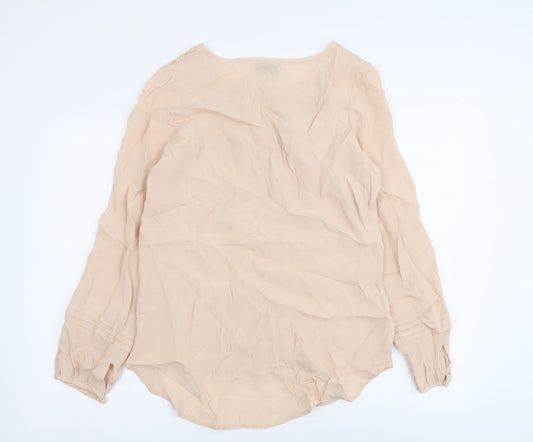 Womens UK Size 10 Per Una Pink Basic Blouse