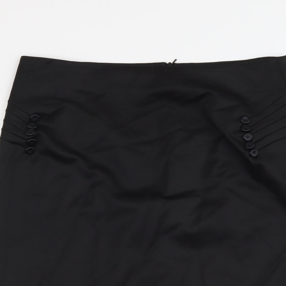 Principles Womens Black Polyester A-Line Set Size 14 Zip