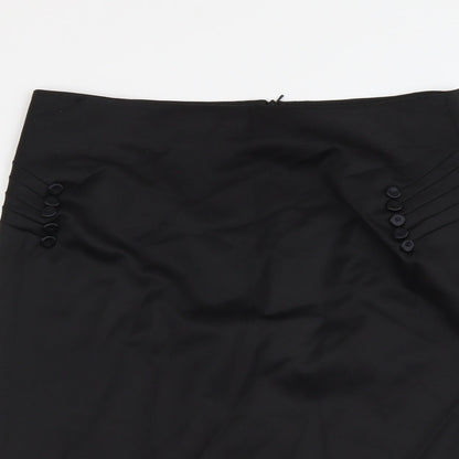 Principles Womens Black Polyester A-Line Set Size 14 Zip