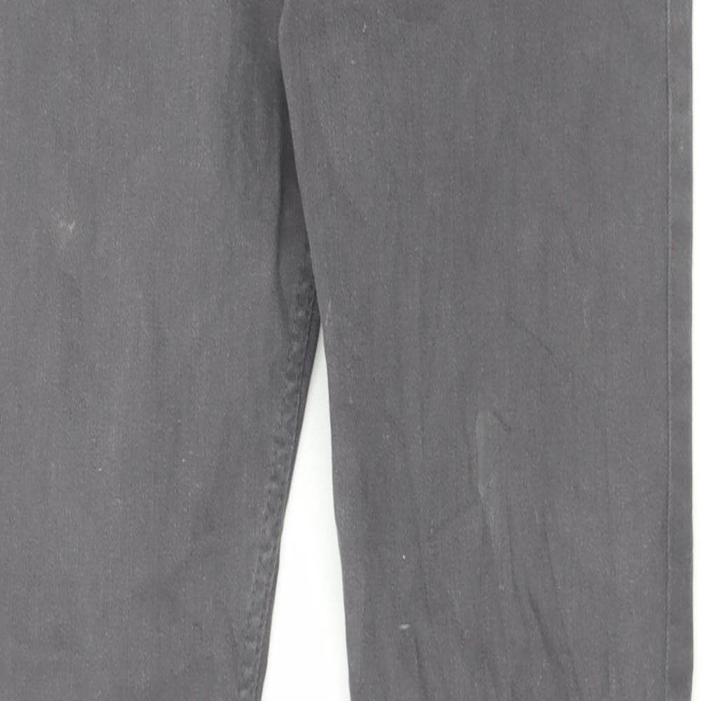 Womens UK Size 30 in H&M Regular Fit Skinny Grey Jeans