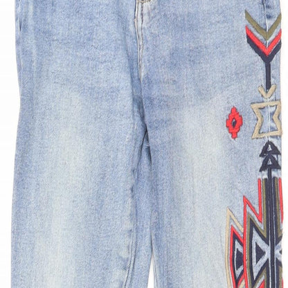 LFT Denim Womens Blue Cotton Skinny Jeans Size 26 in L25 in Regular Button
