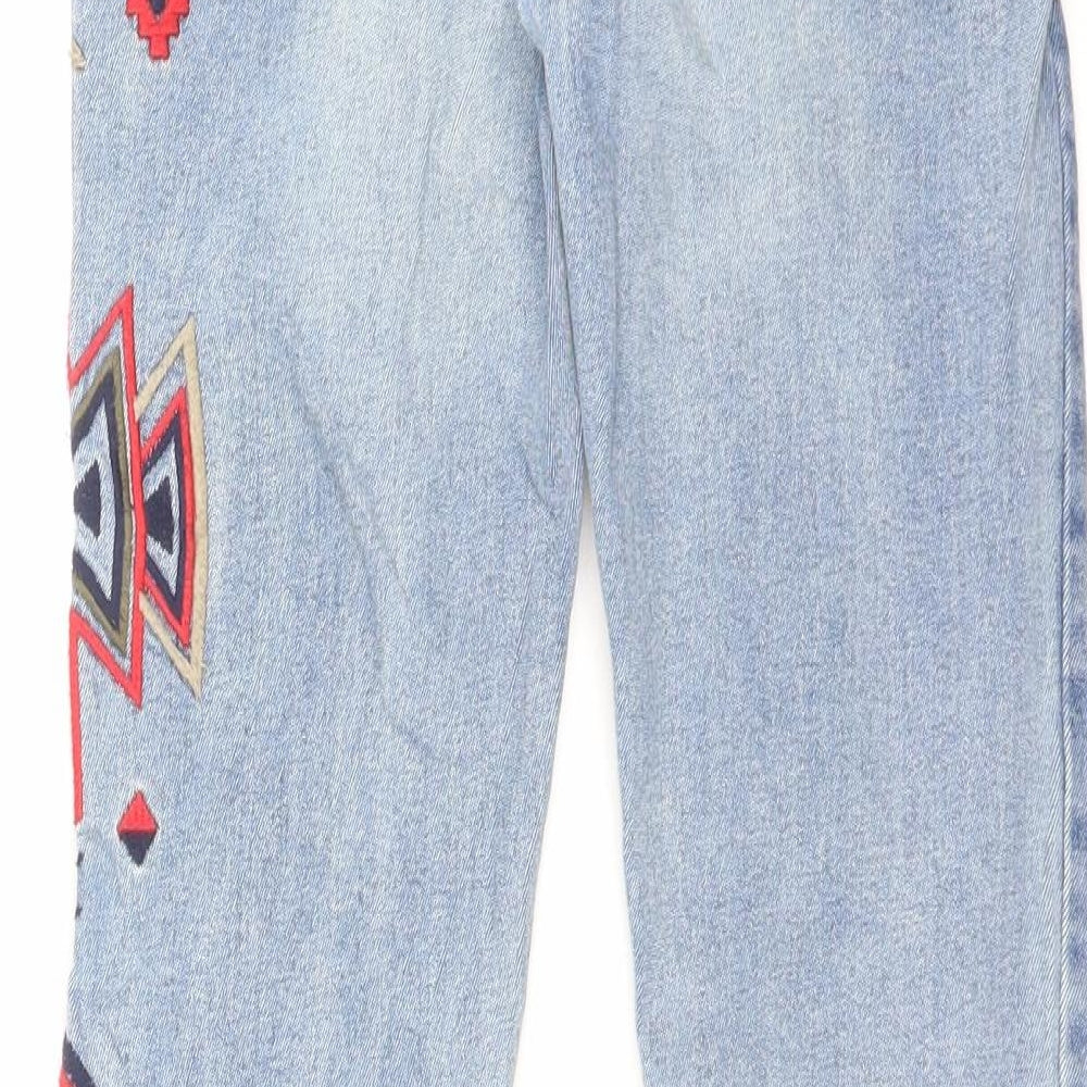LFT Denim Womens Blue Cotton Skinny Jeans Size 26 in L25 in Regular Button