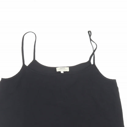 Papaya Womens Black Polyester Basic Tank Size 12 Scoop Neck