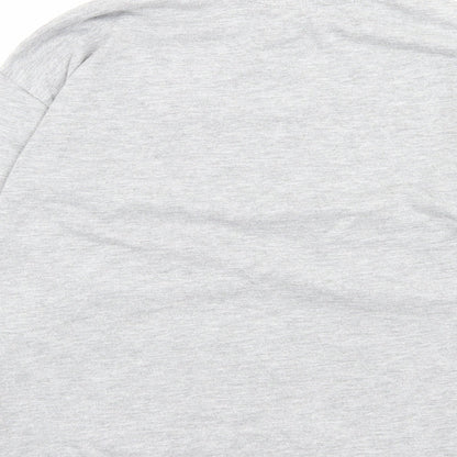Zara Girls Grey Polyester Basic Casual Size 8 Years Crew Neck Pullover - Just Girls