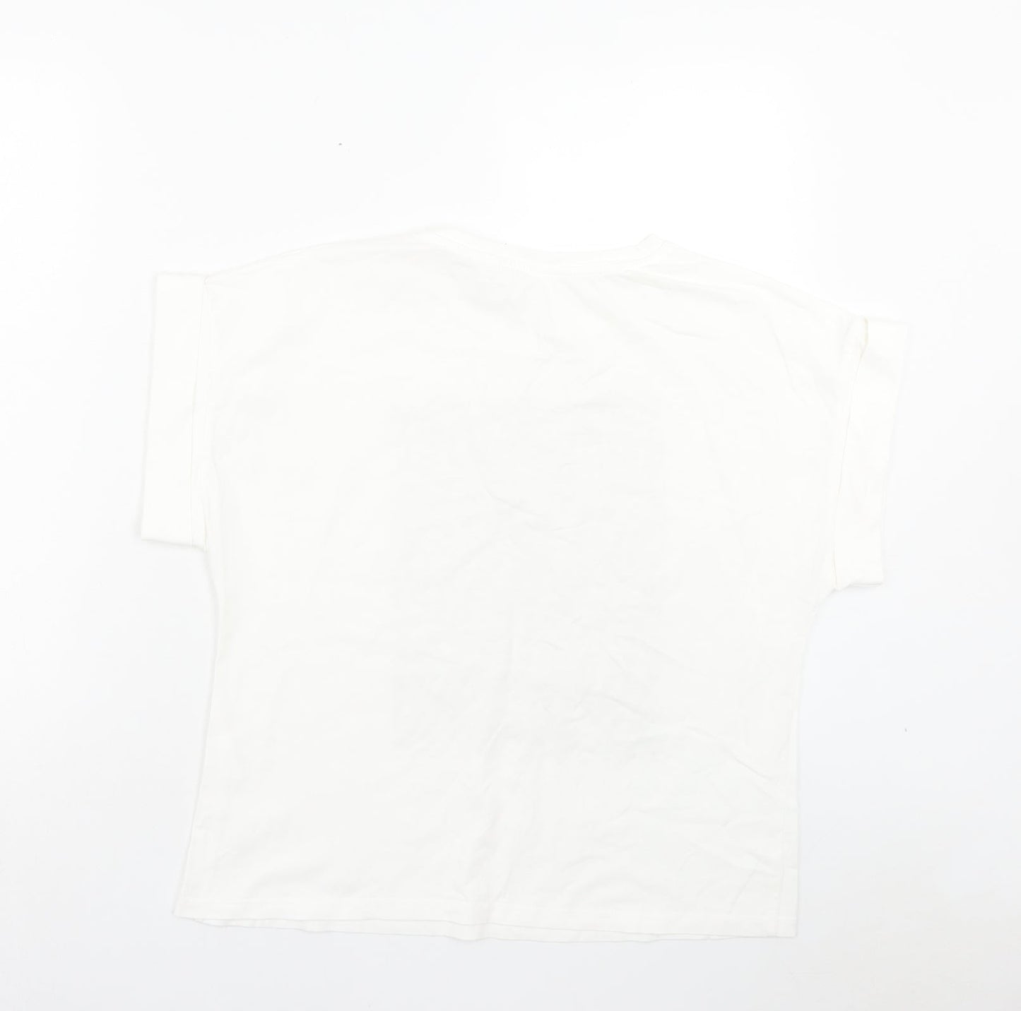 Womens UK Size One Size Preworn White Basic T-Shirt