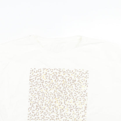 Womens UK Size One Size Preworn White Basic T-Shirt