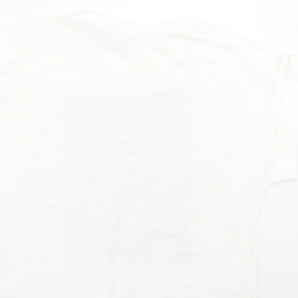 Womens UK Size One Size Preworn White Basic T-Shirt