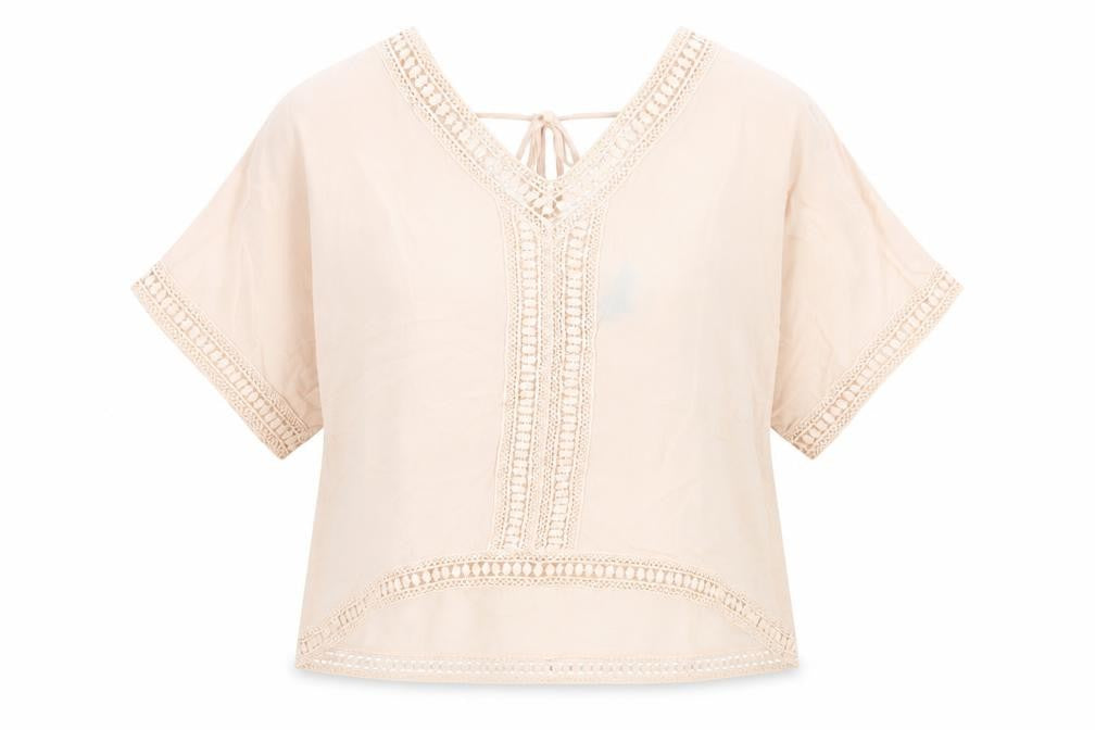 Womens UK Size 12 New Look Pink Basic Blouse