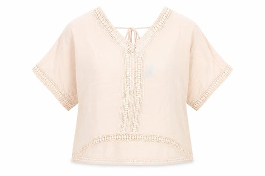 Womens UK Size 12 New Look Pink Basic Blouse