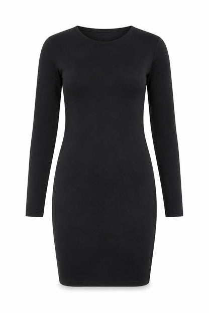 Missguided Womens Black Viscose Bodycon Size 10 Crew Neck Pullover