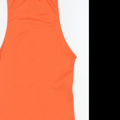 Primark Womens Orange Polyamide Bodysuit One-Piece Size XS L9 in Snap