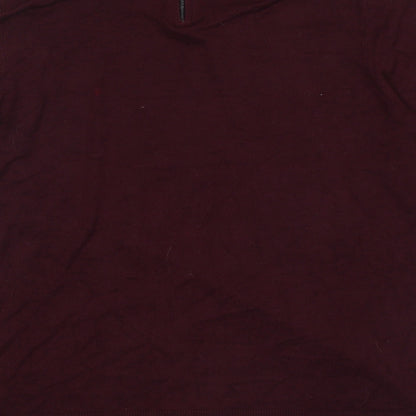 Papaya Womens Purple Collared Viscose Pullover Jumper Size 16