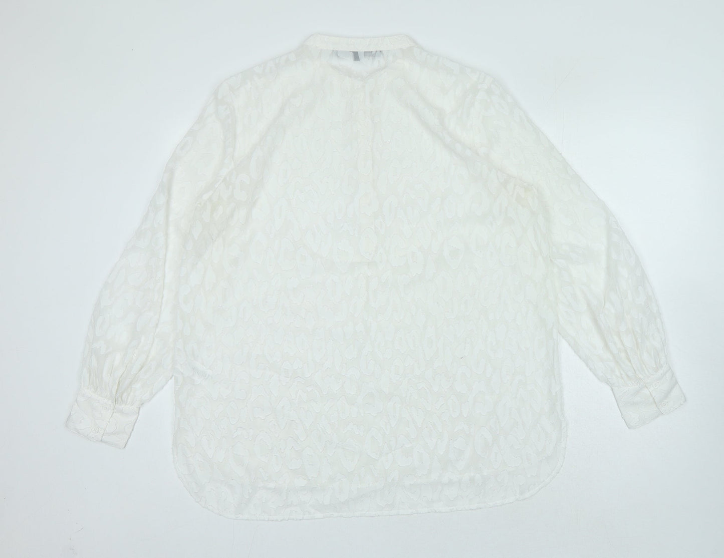 Womens UK Size 14 French Connection White Basic Blouse