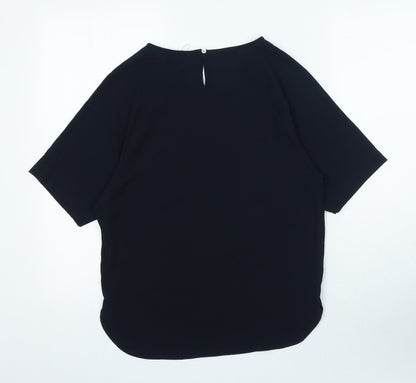 Womens UK Size 6 Marks and Spencer Blue Basic Blouse