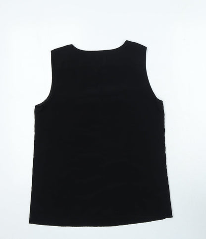 Womens UK Size S Gap Black Basic Blouse