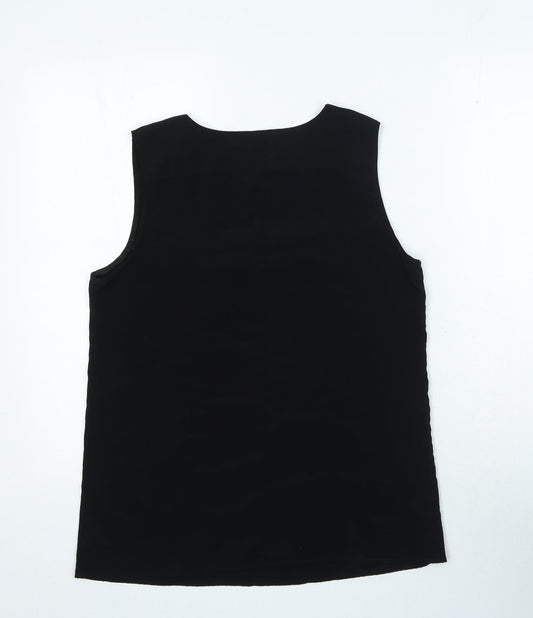 Womens UK Size S Gap Black Basic Blouse