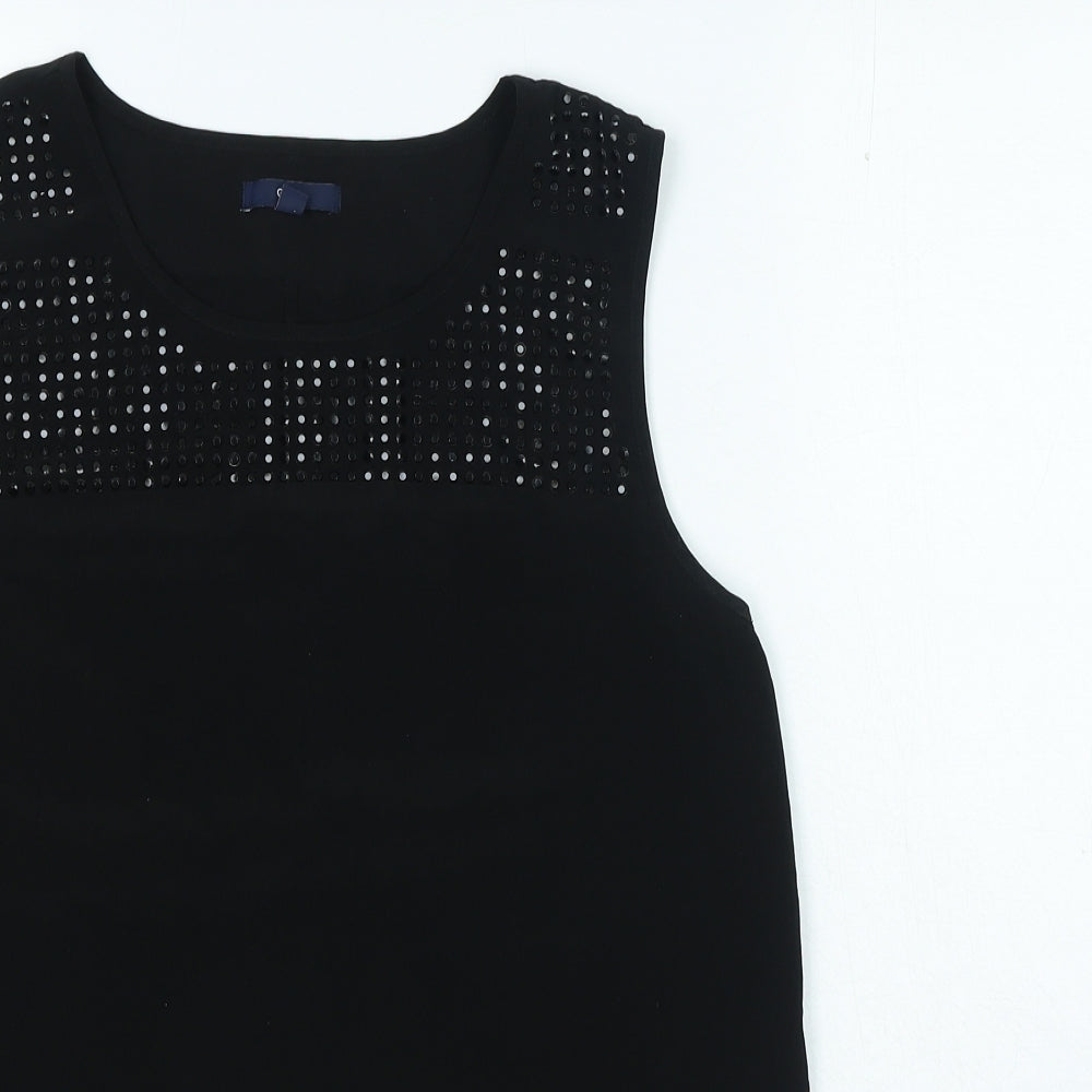 Womens UK Size S Gap Black Basic Blouse
