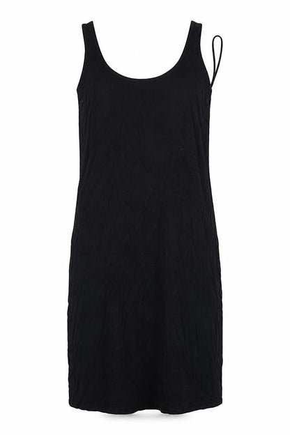 Marks and Spencer Womens Black Viscose Bodycon Size 10 Scoop Neck Pullover