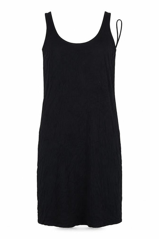 Marks and Spencer Womens Black Viscose Bodycon Size 10 Scoop Neck Pullover
