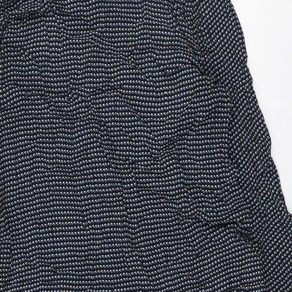 Minus Womens Black Geometric Polyester Jumper Dress Size S Round Neck Pullover