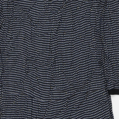 Minus Womens Black Geometric Polyester Jumper Dress Size S Round Neck Pullover