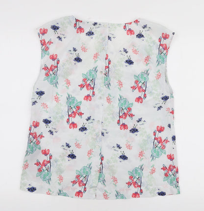 Womens UK Size 14 ESMARA White Basic Blouse