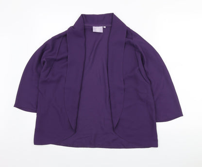 Emma Blake Womens Purple Jacket Blazer Size 16