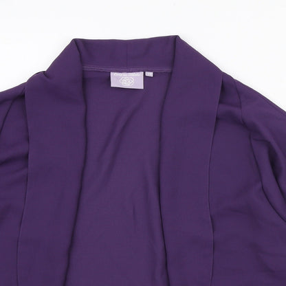 Emma Blake Womens Purple Jacket Blazer Size 16