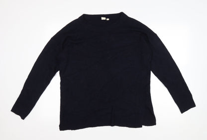 Gap Mens Blue Round Neck Acrylic Pullover Jumper Size S