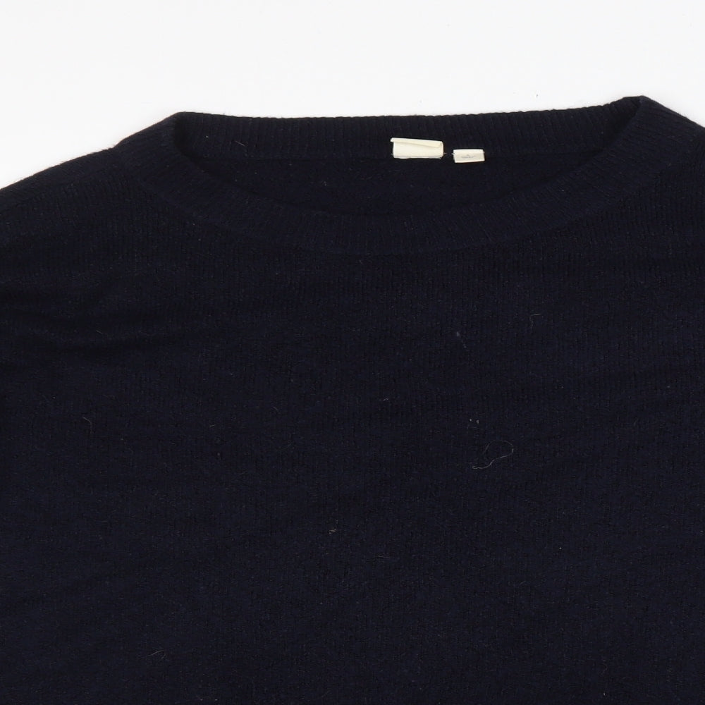 Gap Mens Blue Round Neck Acrylic Pullover Jumper Size S