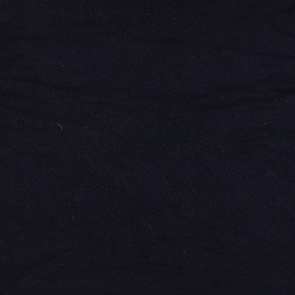 Gap Mens Blue Round Neck Acrylic Pullover Jumper Size S