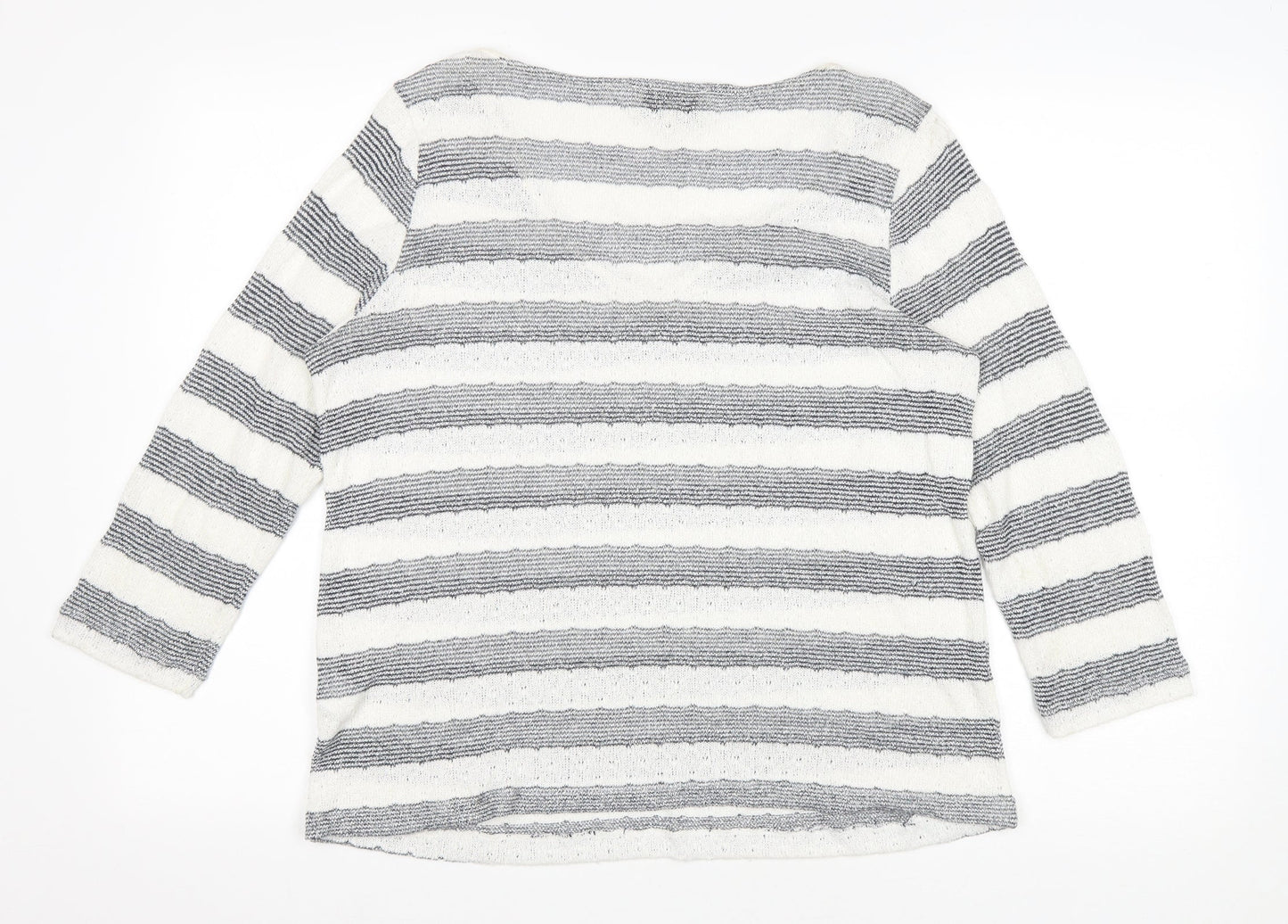Womens UK Size 14 NEXT White Pullover Jumper
