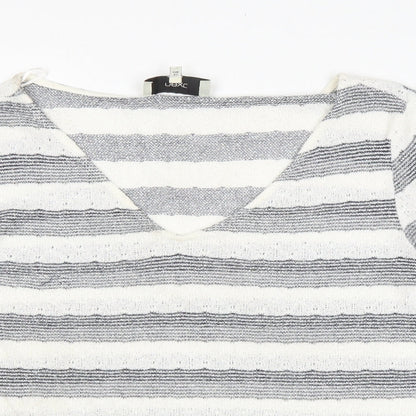 Womens UK Size 14 NEXT White Pullover Jumper
