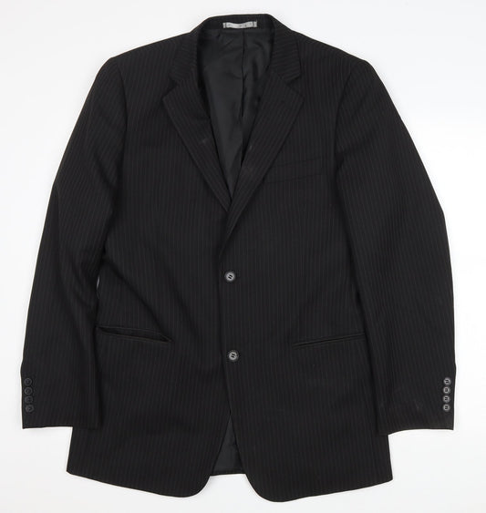 Mens UK Size 40 Taylor & Wright Regular Black Suit Jacket