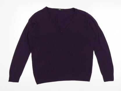 Womens UK Size 12 Marks and Spencer Purple Pullover Jumper