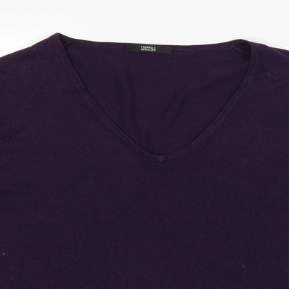 Womens UK Size 12 Marks and Spencer Purple Pullover Jumper