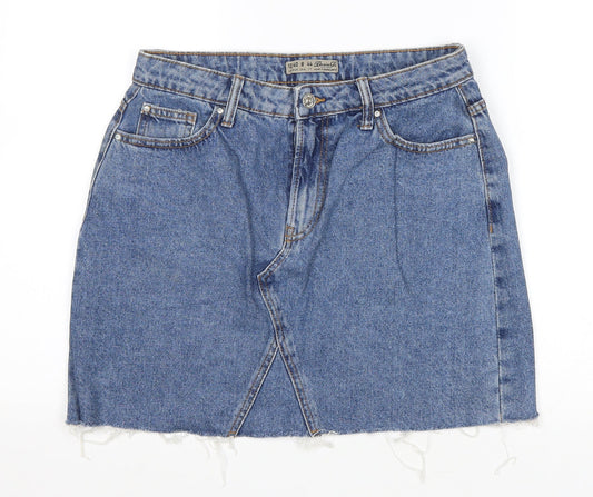 Womens UK Size 12 Denim & Co. A-Line Denim Skirt