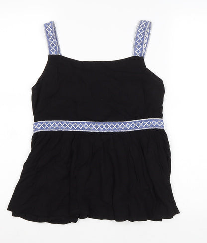 Womens UK Size S Love & Other Things Black Basic Tank