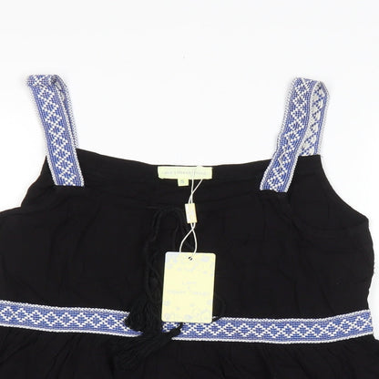 Womens UK Size S Love & Other Things Black Basic Tank