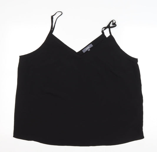 Womens UK Size 20 Studio Black Basic Tank