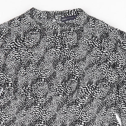 Womens UK Size 10 Marks and Spencer Black Basic Blouse