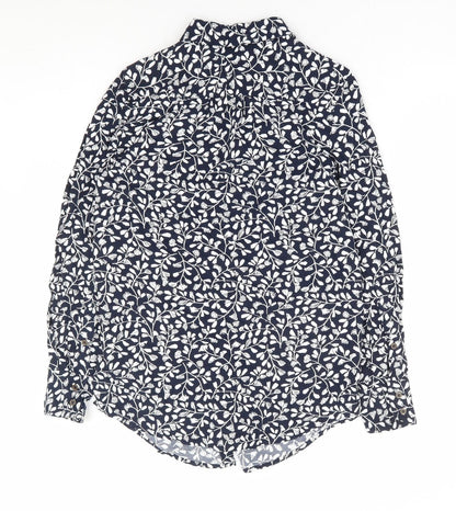 Womens UK Size 6 Marks and Spencer Blue Basic Button-Up