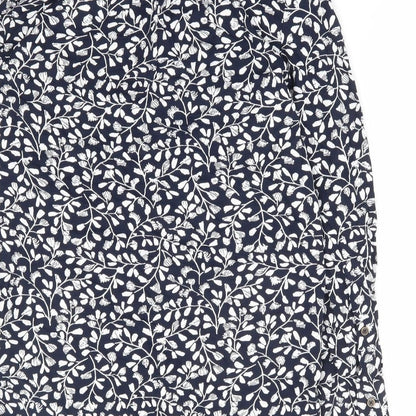 Womens UK Size 6 Marks and Spencer Blue Basic Button-Up