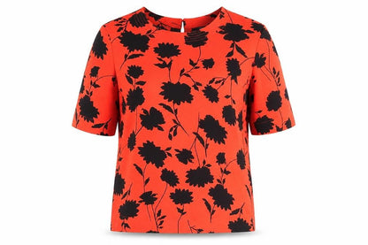 Womens UK Size 6 Marks and Spencer Red Basic T-Shirt