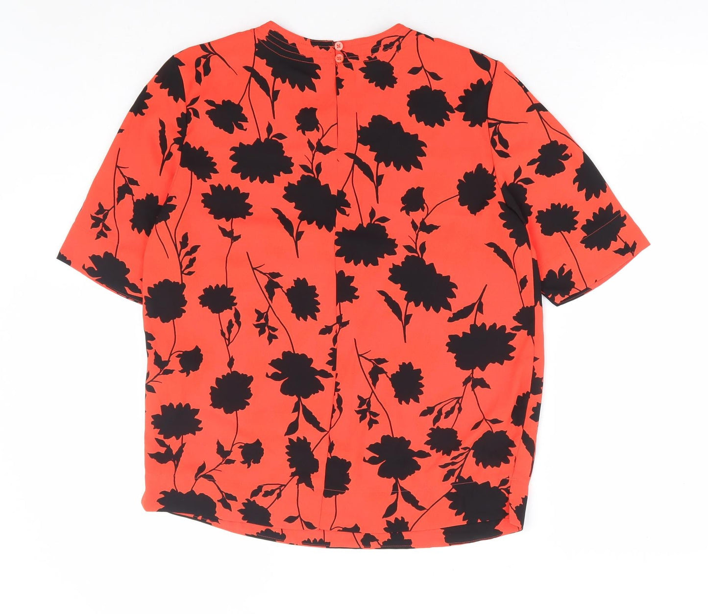 Womens UK Size 6 Marks and Spencer Red Basic T-Shirt